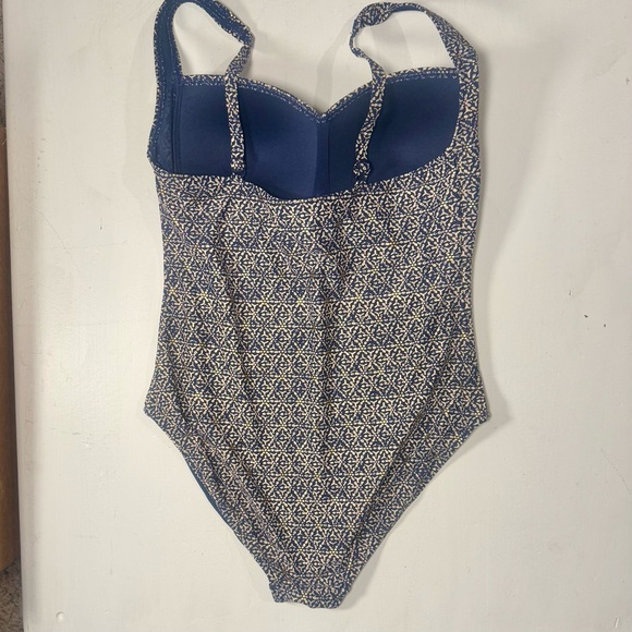 NIP TUCK Nautical Foil Joanne One Piece Multi-Cup Swimsuit Size 10 Navy & Gold - Picture 5 of 8